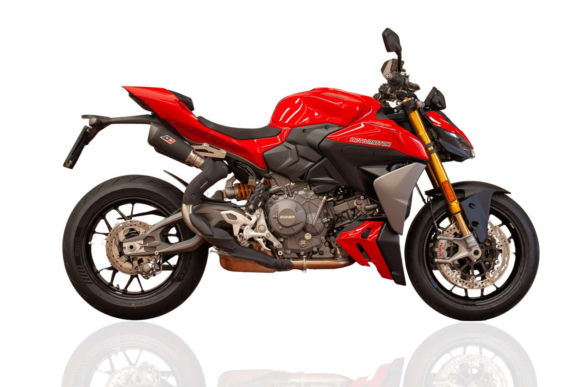 QD Exhaust Twin GUNSHOT DARK MATTER Slip-on Exhaust for the Ducati Panigale / Streetfighter V2 (2025+) QD Exhaust Twin GUNSHOT DARK MATTER Slip-on Exhaust for the Ducati Panigale / Streetfighter V2 (2025+)